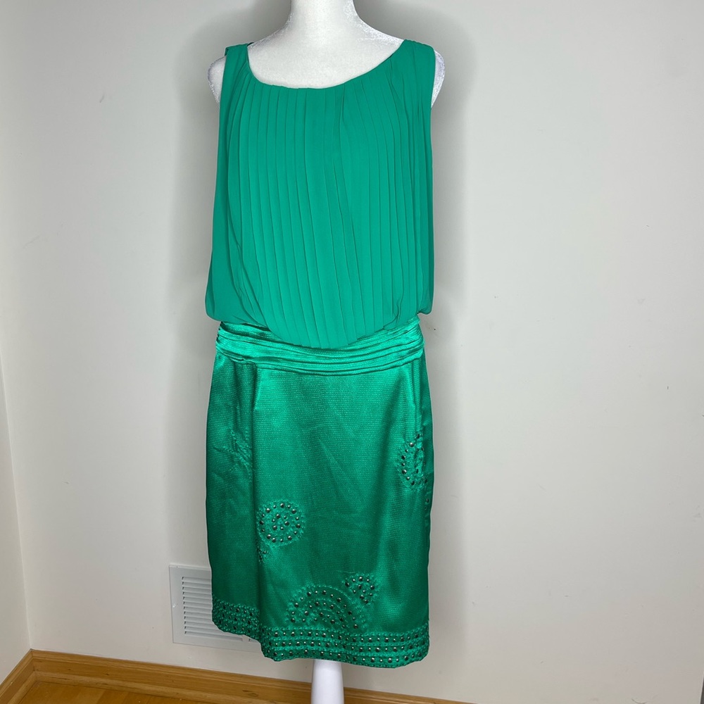 Vince Camuto Green Dress w/ embellishments